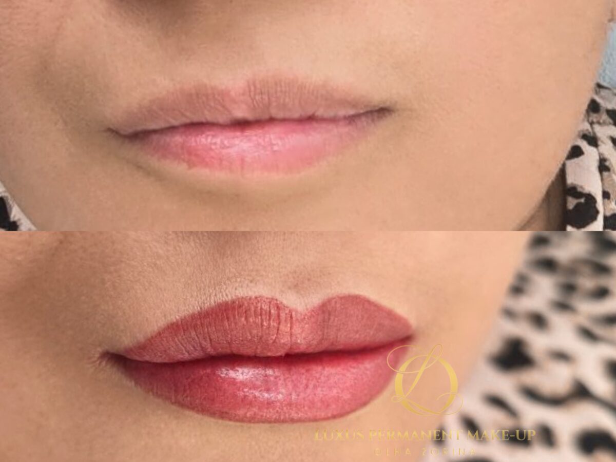 Vorher-Nachher: Lip Blush im Profil